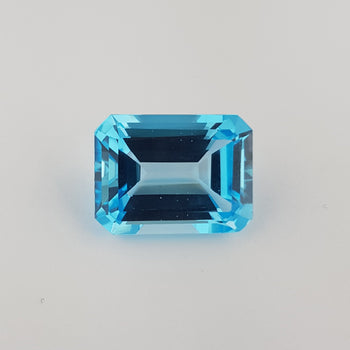 27.79ct Octagon Cut Swiss Blue Topaz 20x15mm