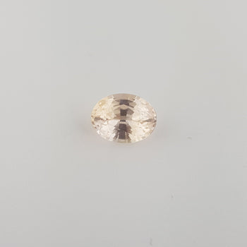 4.01ct Oval Faceted Peach Sapphire 11.1x8.4mm
