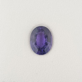 1.56ct Oval Faceted Mauve Sapphire 8.3x6.3mm