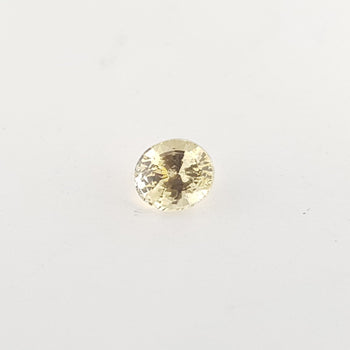 1.29ct Oval Faceted Yellow Sapphire 6.3x5.6mm