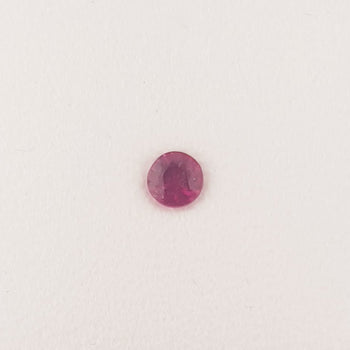 0.21ct Round Faceted Ruby 3.45mm