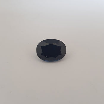 3.74ct Oval Faceted Sapphire 10x7.7mm