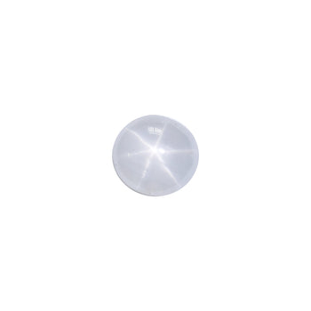 4.27ct Round Cabochon White Star Sapphire 8.9-8.5mm