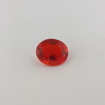 4.24ct Oval Faceted Fire Opal 13x11mm