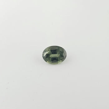 1.64ctct Oval Faceted Green Sapphire 8x6mm
