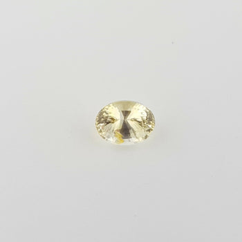 1.06ct Oval Faceted Yellow Sapphire 6.6x4.9mm