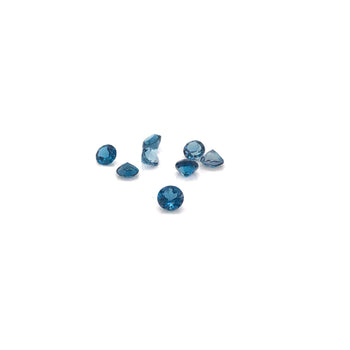 5mm Round Faceted London Blue Topaz