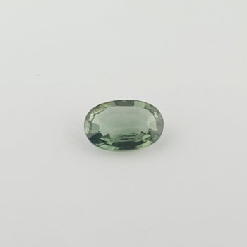 1.10ct Oval Faceted Green Sapphire 8.1x5.3mm