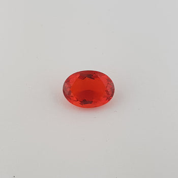 2.19ct Oval Faceted Fire Opal 11.1x8.1mm