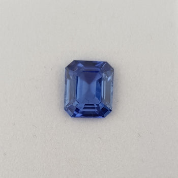 3.69ct Octagon Cut Sapphire Certified Unheated 9.2x7.7mm