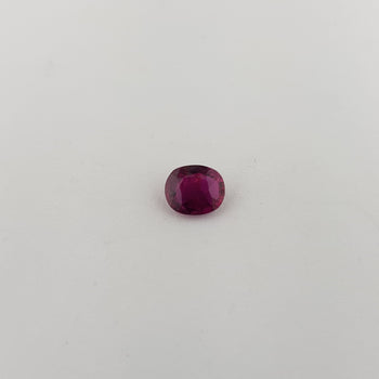 0.81ct Oval Faceted Ruby 6.3x5.4mm