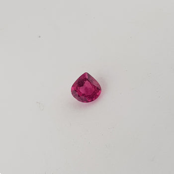 0.73ct Pear Shape Ruby 5.7x5.6mm
