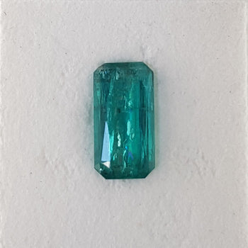 3.94ct Octagon Cut Emerald 14.3x7.5mm