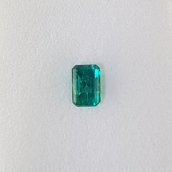 1.04ct Octagon Cut Emerald 7x4.6mm