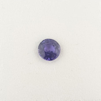 0.70ct Round Faceted Mauve Sapphire 5.2mm