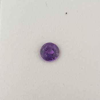 0.44ct Round Faceted Mauve Sapphire 4.4mm