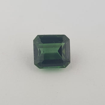 3.42ct Octagon Cut Green Tourmaline 8.7x8.1mm