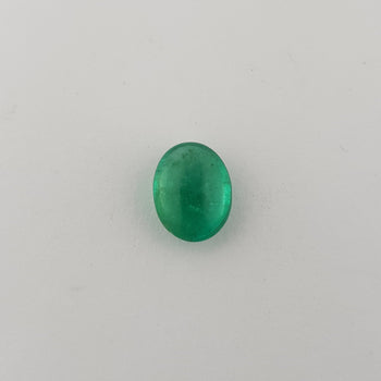1.76ct Oval Cabochon Emerald 9x7mm
