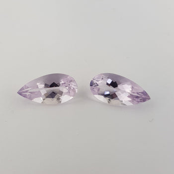 15.22ct Pair of Pear Shape Scapolite 20x10mm