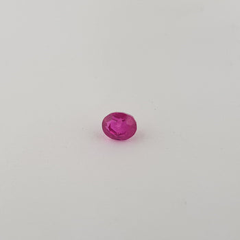 0.98ct Oval Faceted Ruby 5.4x4.5mm
