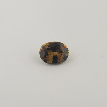 2.06ct Oval Faceted Brownish-Yellow Sapphire 8.5x6.7mm
