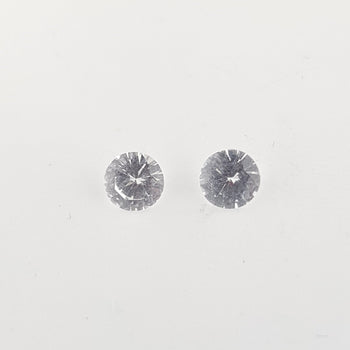 1.03ct Round Faceted White Sapphire 4.8mm