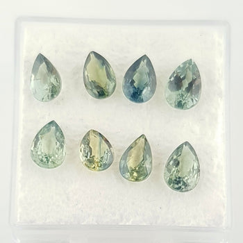 6x4mm Pear Shape Green Sapphire