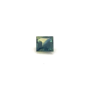 0.58ct Square Faceted Bi-Colour Sapphire 4.6x4.6mm