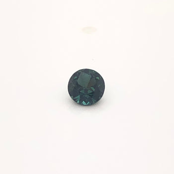 0.47ct Round Faceted Teal Sapphire 4.3x3.0mm