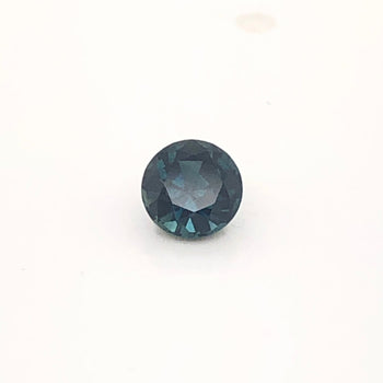 0.47ct Round Faceted Teal Sapphire 4.3x3.1mm