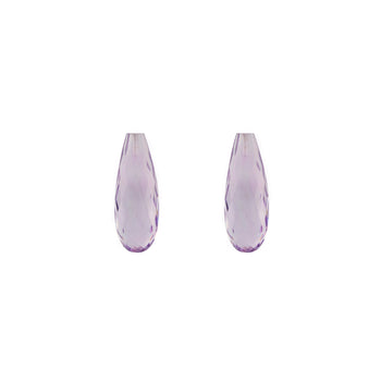 13.93ct Pair of Top Drilled Amethyst Briolettes 19x7mm