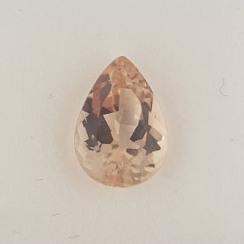 3.36ct Pear Shape Morganite 12.3x8.6mm