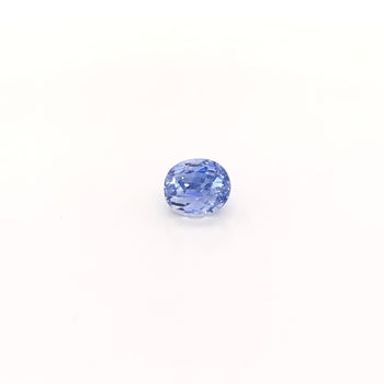 3.03ct Oval Faceted Sapphire Certified Unheated 7.8x6.7mm