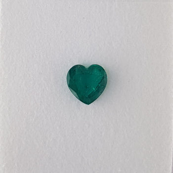 1.23ct Heart Shape Emerald 7mm