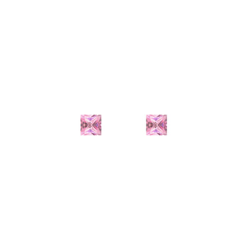 0.59ct Pair of Pink Sapphire Squares 3.6mm