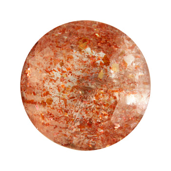 13.85ct Round Faceted Sunstone 15.5mm